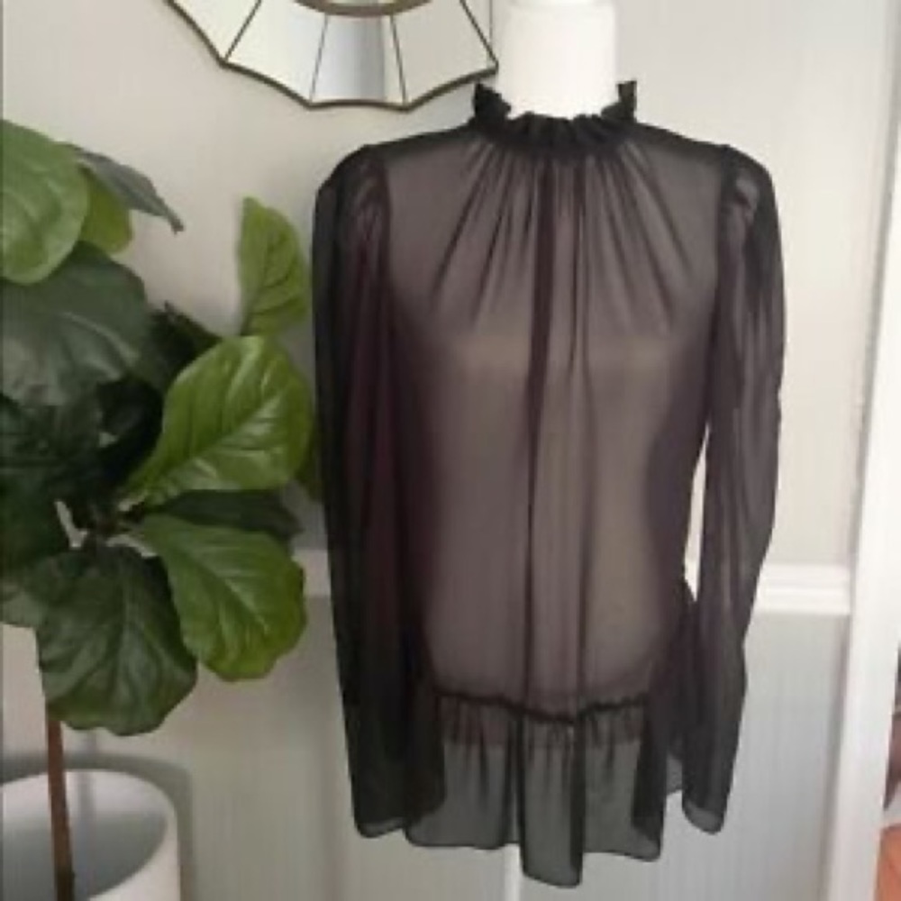 See by Chloe Sheer Black Top